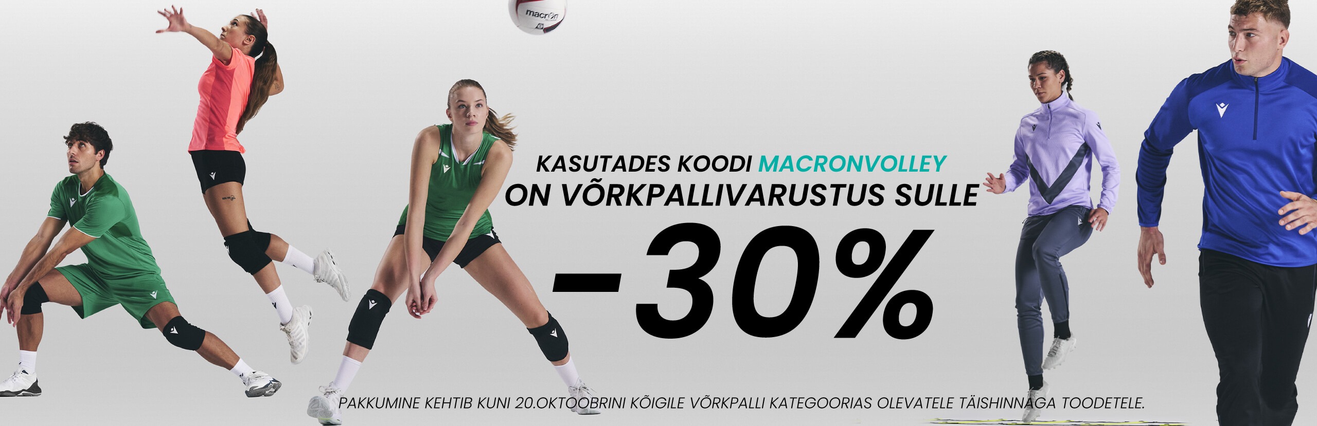 marcon võrkpallivarustus 30% soodustus kupong
